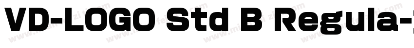 VD-LOGO Std B Regula字体转换